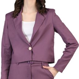 Women Solid Single Breasted Formal Blazer-image-39