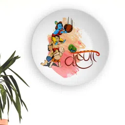 quirk india Playful Krishna Decorative Wall Plate-picture-13