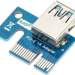 microware USB 3.0 PCIE EXPRESS 1X TO 16X EXTENDER RISER ADAPTER SET CARD & POWER CABLE DDR2 2 GB NVIDIA Chipset 6 bit 3 MHz Graphics Card image 3