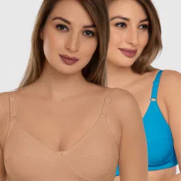 Pack of 2 Women Full Coverage Non Padded Bra-image-5