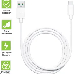 Accessories At Cost USB Type C Cable 65 A 1 m 65W 50W 30W /6.5A/6A/VOOC/DART/SUPERDART/ Quick Fast Charging Type C Data Cable image 3