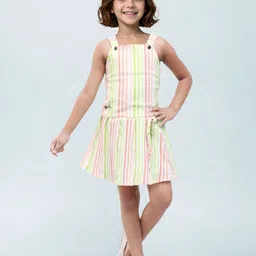 Toonyport Girls Striped Drop-Waist Dress-picture-45