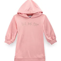 U.S. Polo Assn. Kids Girls Hooded Cotton Dress-picture-27