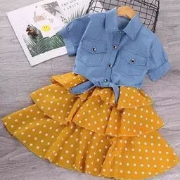Belfry Polka Dot Crepe A-Line Dress-16