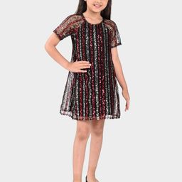 BONKIDS Embellished A-Line Dress-image-23
