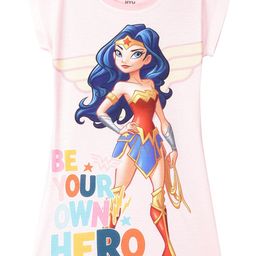 DC by Wear Your Mind Girls Wonder Woman Printed A-Line Dress-image-98