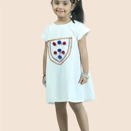 JUNITOS Round Neck A-Line Dress-image-31