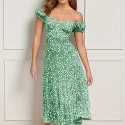 StyleCast Floral Print Off-Shoulder A-Line Dress-picture-20