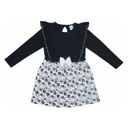 Clothe Funn Girls Floral Printed Ruffles Detailed Cotton A-Line Dress-image-15