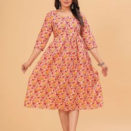 TANISHA Floral Print Maternity A-Line Dress-image-98