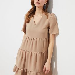 Trendyol Women Beige  A-Line Dress-picture-44