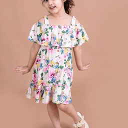 pspeaches Floral Printed  A-Line Dress-47