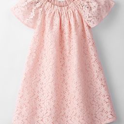 Beebay Girls Self Designed Round Neck Flared Sleeve A-Line Dress-picture-7