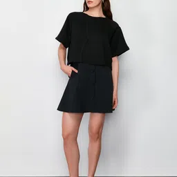 Trendyol Women Round Neck T Shirt and Skirt-picture-57
