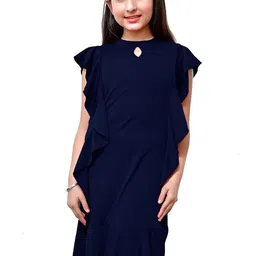 FELLAMO Girls Flutter Sleeve Sheath Dress-image-78