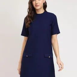 FableStreet Women Round Neck T-shirt Dress-image-5