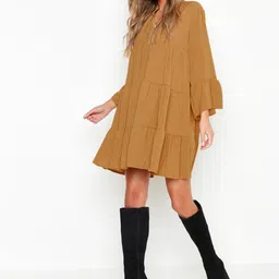 Boohoo Tiered A-Line Dress-image-43