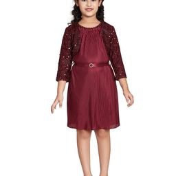 Peppermint Girls Sequin Embellished A-Line Dress-image-21