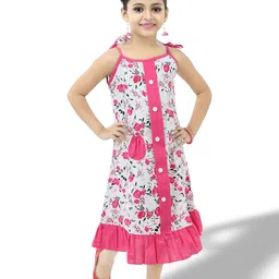 BAESD Girls Floral Printed A-Line Dress-image-45