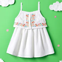 Nauti Nati Shoulder Strap Layered Crepe A-Line Dress-picture-5