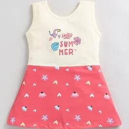 Toonyport Girls Conversational Print Cotton A-Line Dress-image-34