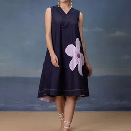 Bannos Swagger Applic A-Line Dress-picture-32