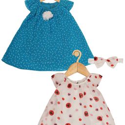 Creative Kids Girls Pack Of 2 Geometric Printed A-Line Dress-image-38