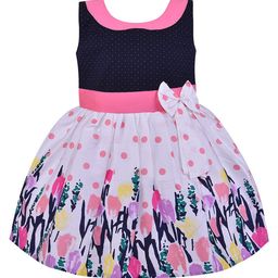 Wish Karo Girls Pink Peter Pan Collar Dress-picture-15