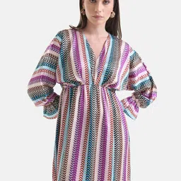 Kazo Satin Empire Dress-image-3