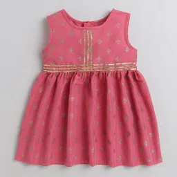 MANY FROCKS & Pink Floral Ethnic Dress-image-20
