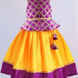 STANWELLS KIDS Girls Embroidered Ready to Wear Lehenga &-picture-53