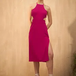 RARE Shoulder Straps Cut-Outs Sheath Dress-picture-42