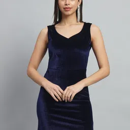 VAARARO V-Neck Velvet Bodycon Mini Dress-picture-23