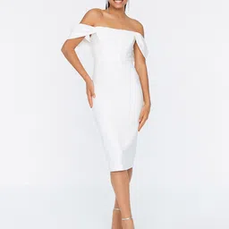 Trendyol Off-Shoulder Sheath Dress-image-23