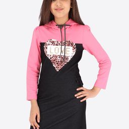 CUTECUMBER Black Embellished Denim Sheath Dress-image-9