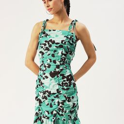 DressBerry Floral Printed Shoulder Straps Sheath Dress-image-84