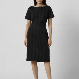Van Heusen Woman Striped Formal Sheath Dress-picture-10