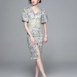JC Collection Printed Sheath Dress-image-94
