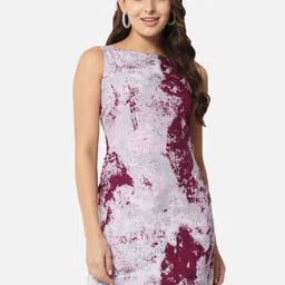 BAESD Abstract Printed Sheath Dress-picture-4