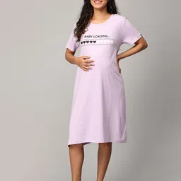 The Mom Store Printed Nightdress-image-66