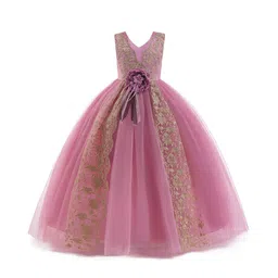 StyleCast Girls Floral Embroidered Gown Maxi Dress-image-73