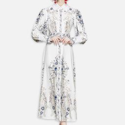 JC Collection White Floral Maxi Dress-image-86