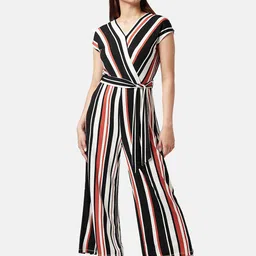 Annabelle by Pantaloons Multicoloured Striped Basic Jumpsuit-21