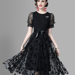 JC Collection Black Floral Maxi Dress-picture-35