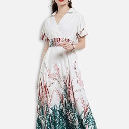 JC Collection Multicoloured Floral Midi Dress-image-82