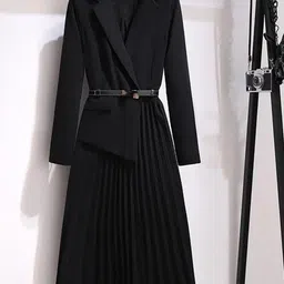 Alamode By Akanksha Nova Elegant Pleated Blazer Dress-picture-29