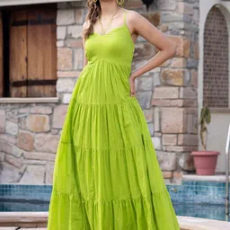 Ambraee Halter Neck Maxi Dress-image-34