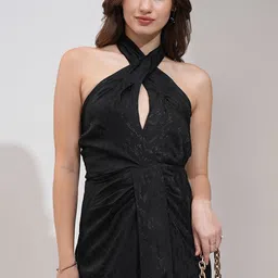 ESPYR By Tokyo Talkies Women Halter Neck Tulip Hem Sheath Midi Dress With Cut Out Details-picture-58