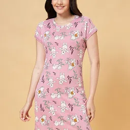 Dreamz by Pantaloons Winnie The Pooh Printed Pure Cotton T-shirt Nightdress-image-64