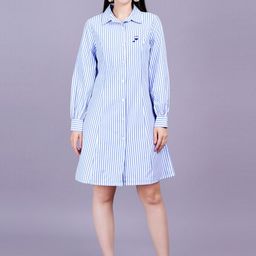 MINGLAY Striped Shirt Dress-picture-31